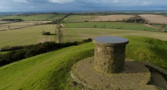 Toposcope at the Burrough Hill Iron Age Hill Fort